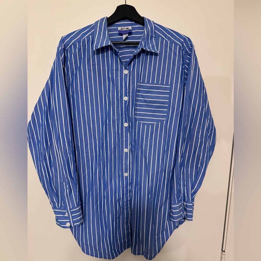 Target Future Collective - Pin Stripe button down